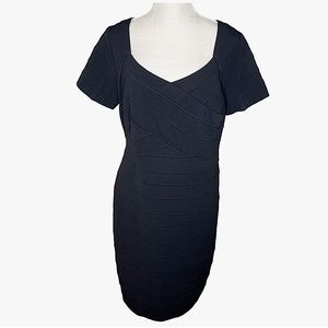 Torrid black bodycon little black dress sz 1